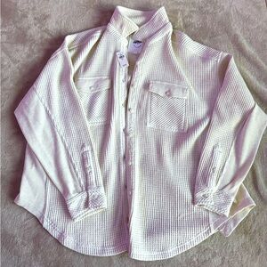 Aerie button down, size XS cream color